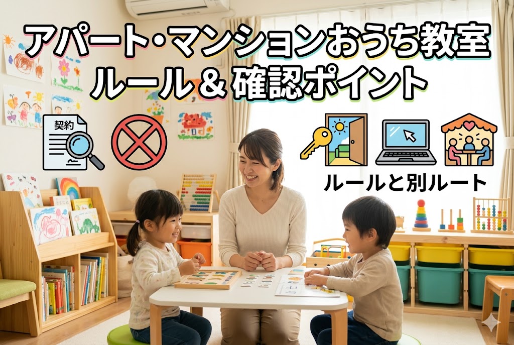 アパートマンションでも教室開業はできる？